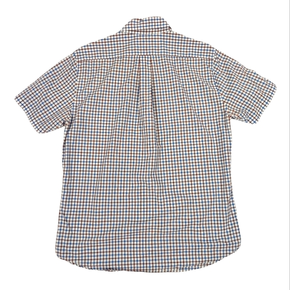 Olzen Men’s Plaid Buttoned Short Sleeve Shirt - Picture 2 of 9
